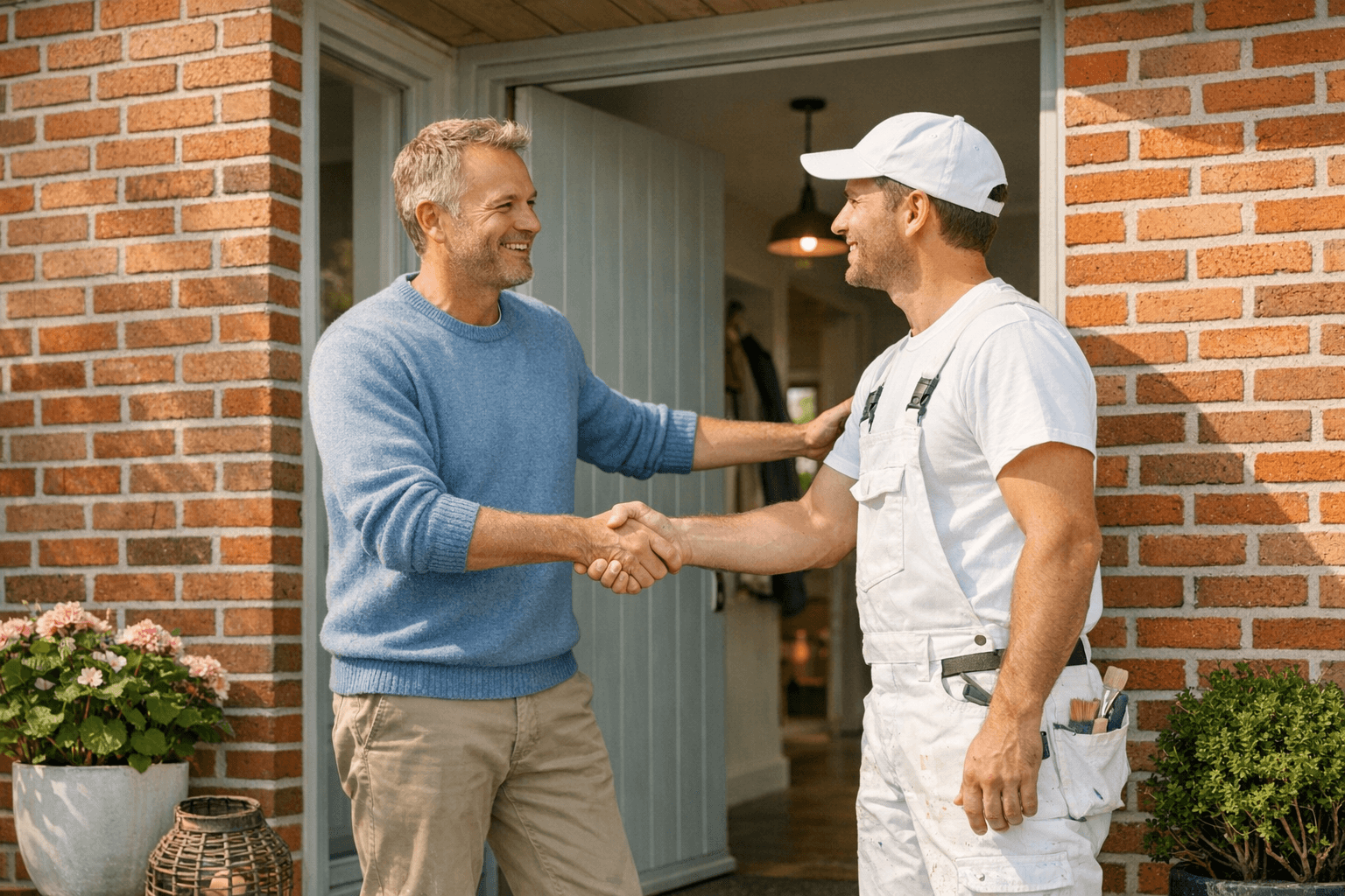 Boligejer møder håndværker for første gang