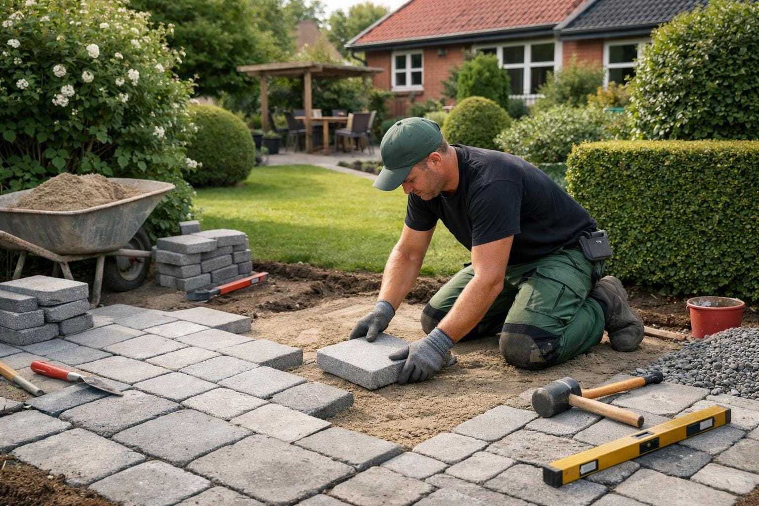 Professionel haveanlæg i gang