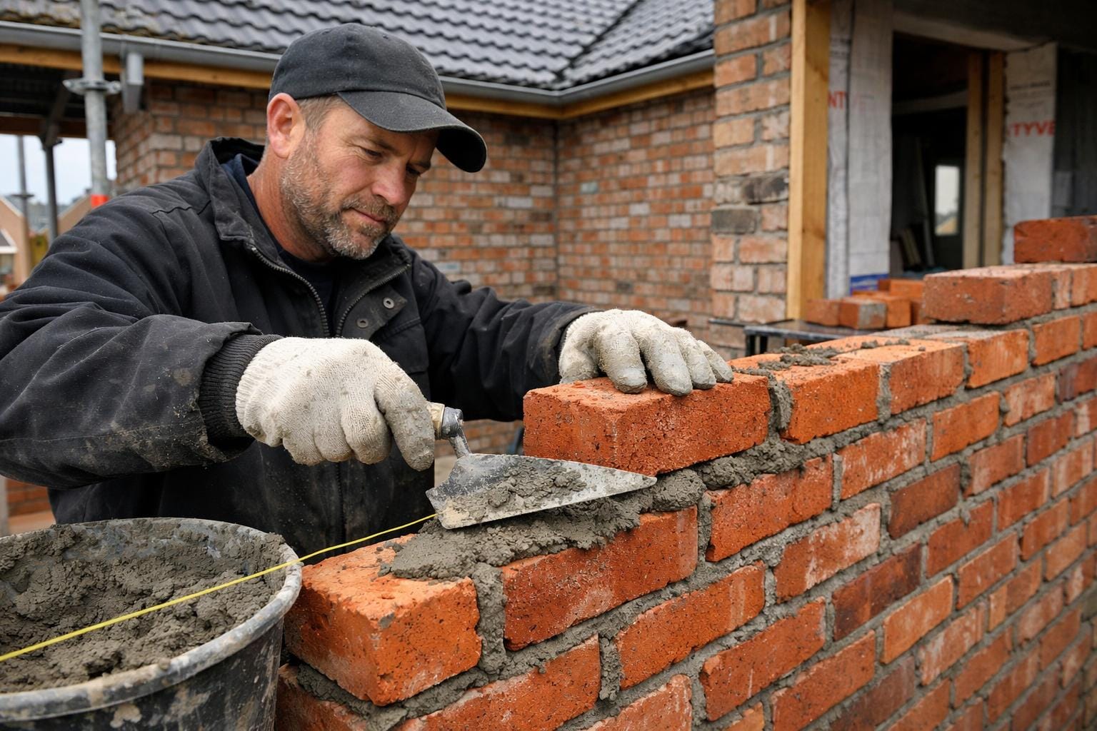 Professionel murer klar til at hjælpe med dit murerprojekt