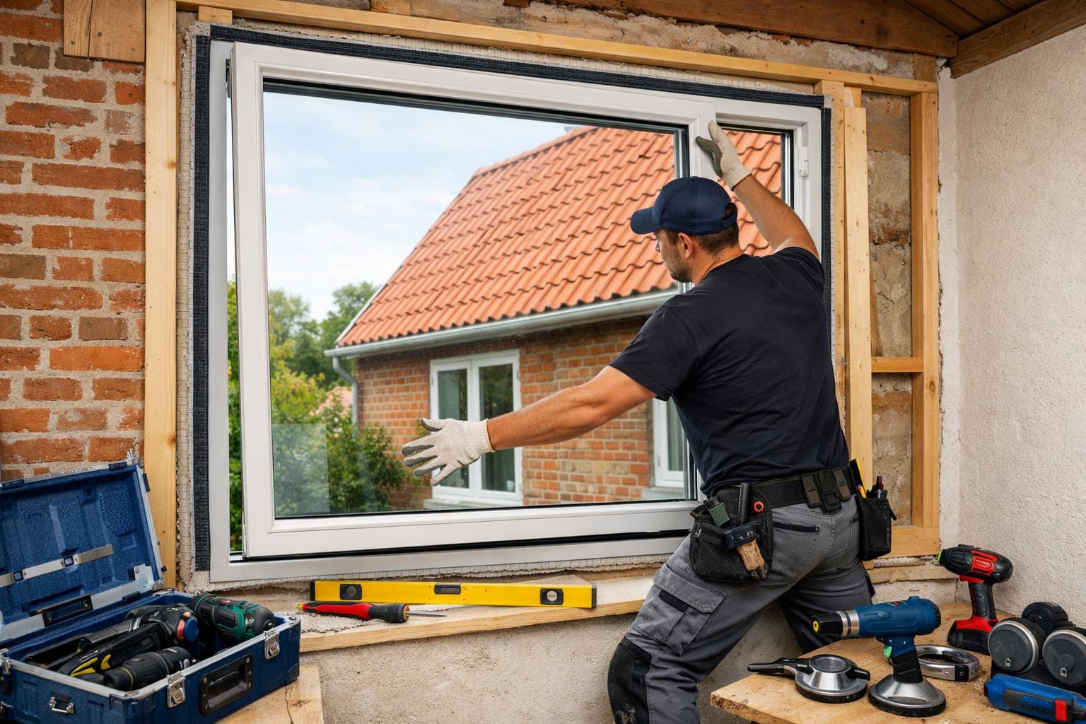 Professionel montering af nye vinduer