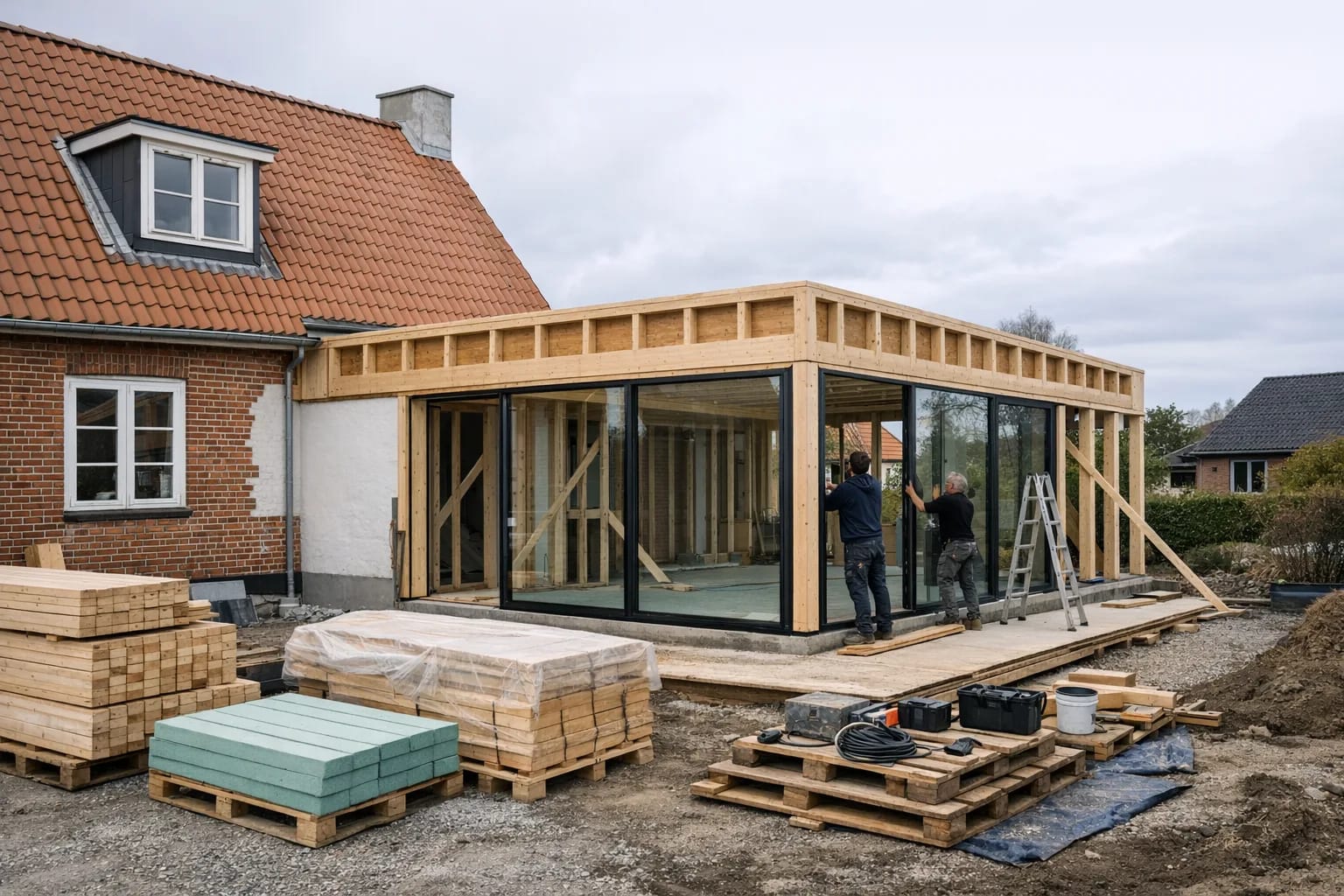 Tilbygning i Faxe — Kvaligo