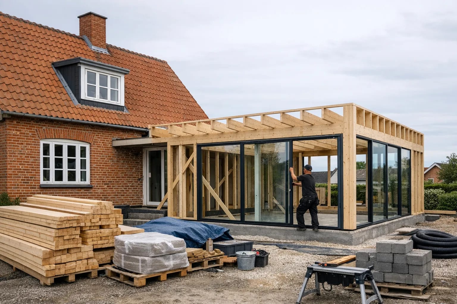 Tilbygning i Haslev — Kvaligo