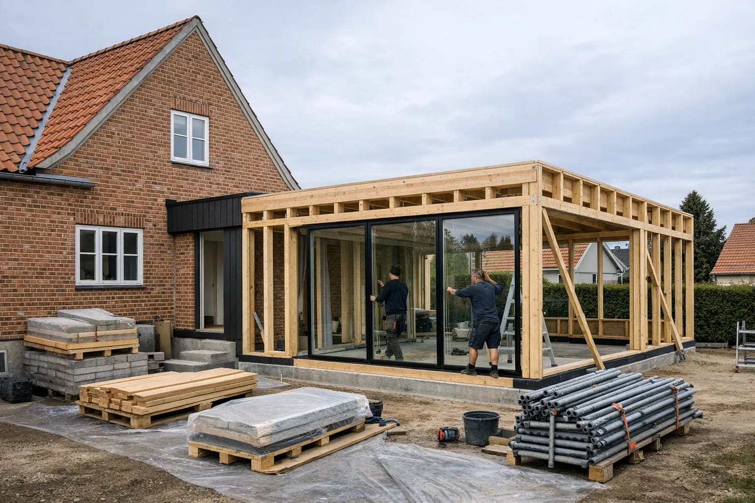 Tilbygning i Ishøj — Kvaligo