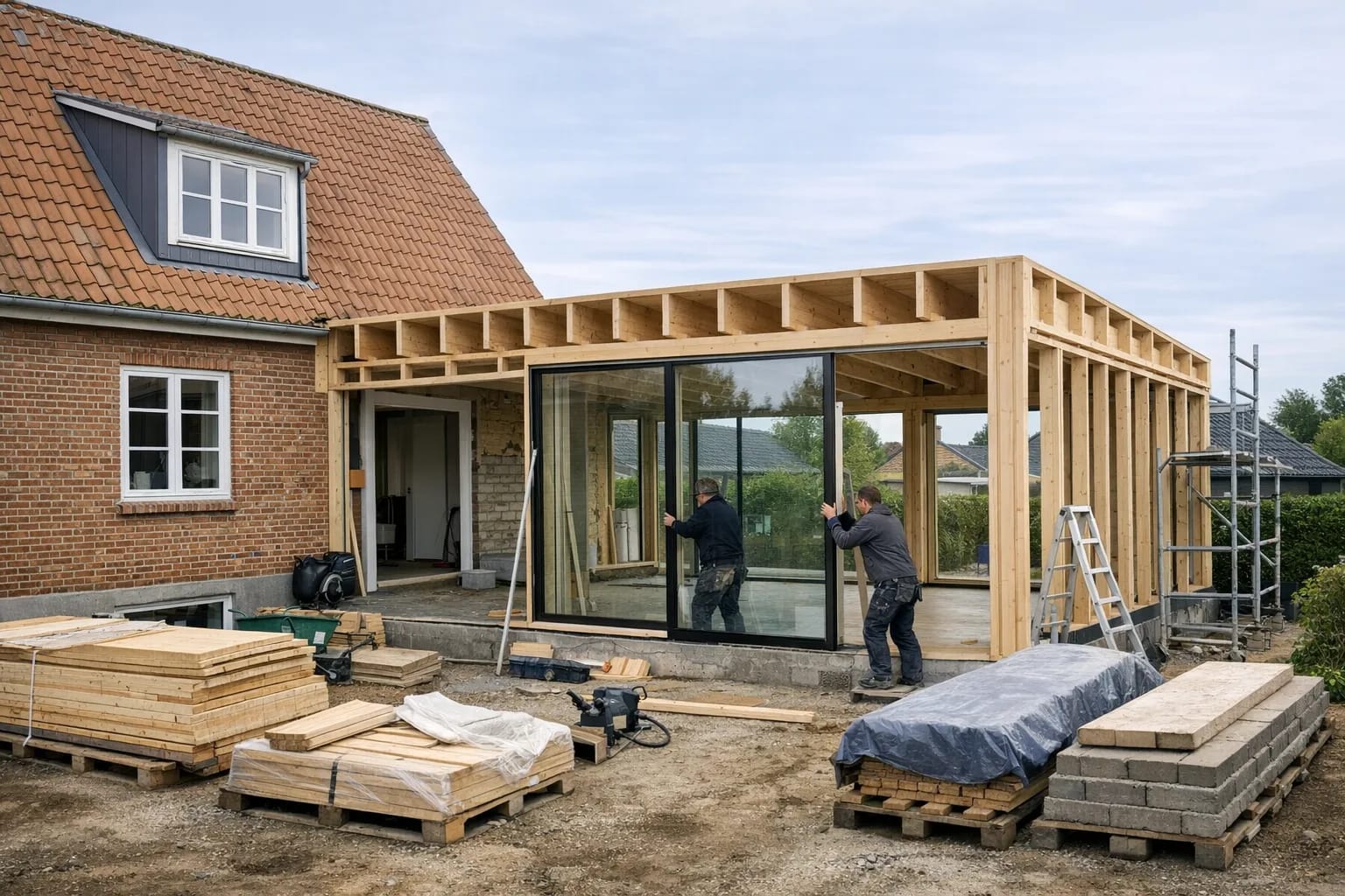 Tilbygning i Nykøbing F. — Kvaligo