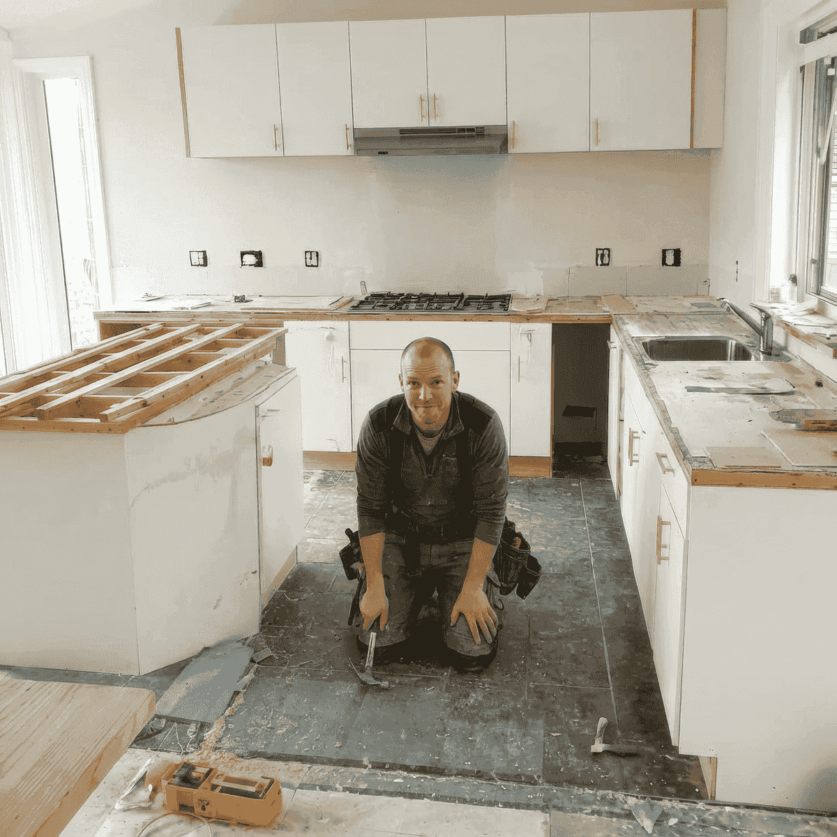 Håndværker klar til at hjælpe med din byggeopgave