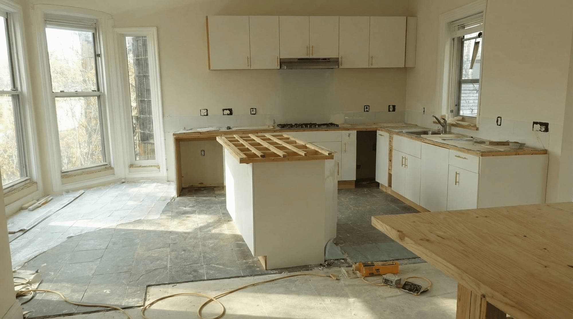 Køkken under renovering