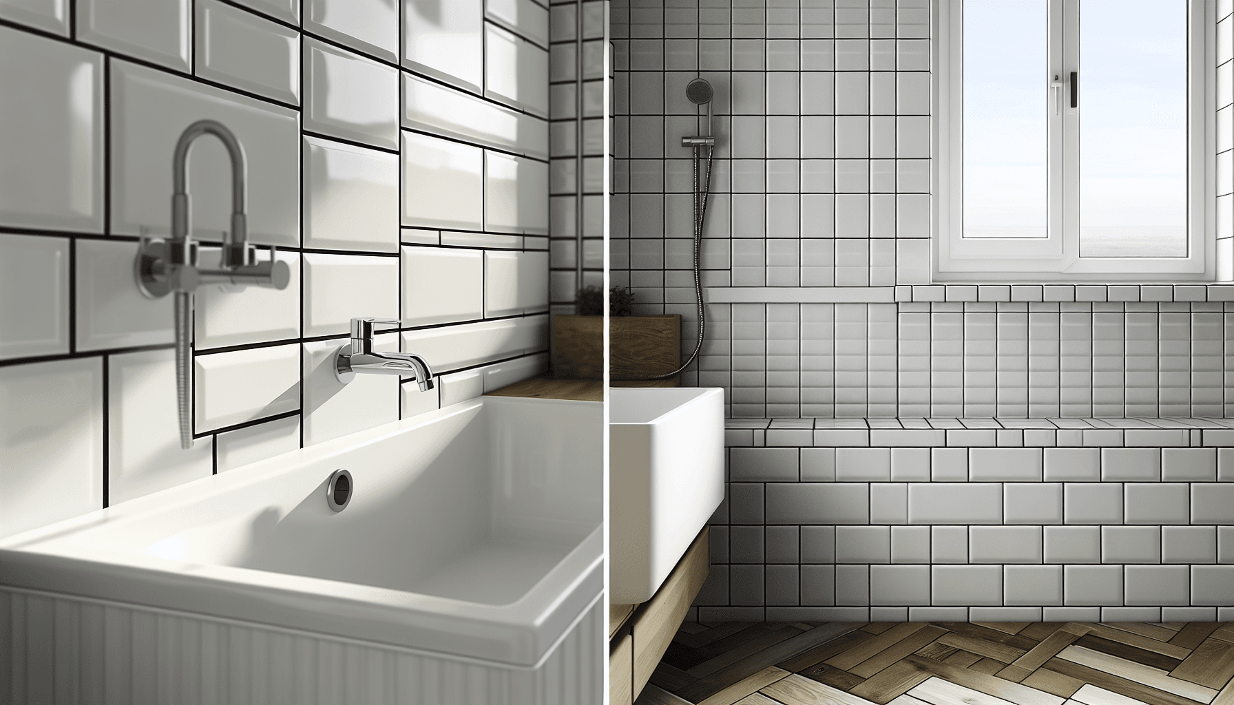 Budget-venlige keramiske fliser i dansk badeværelse