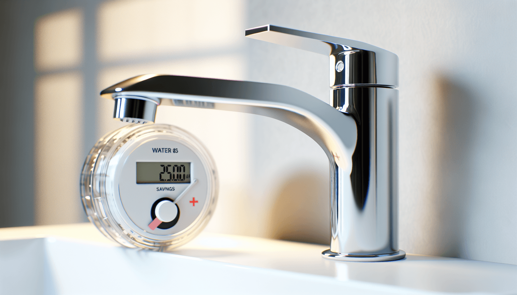 Energimærkat på blandingsbatteri og vandmåler