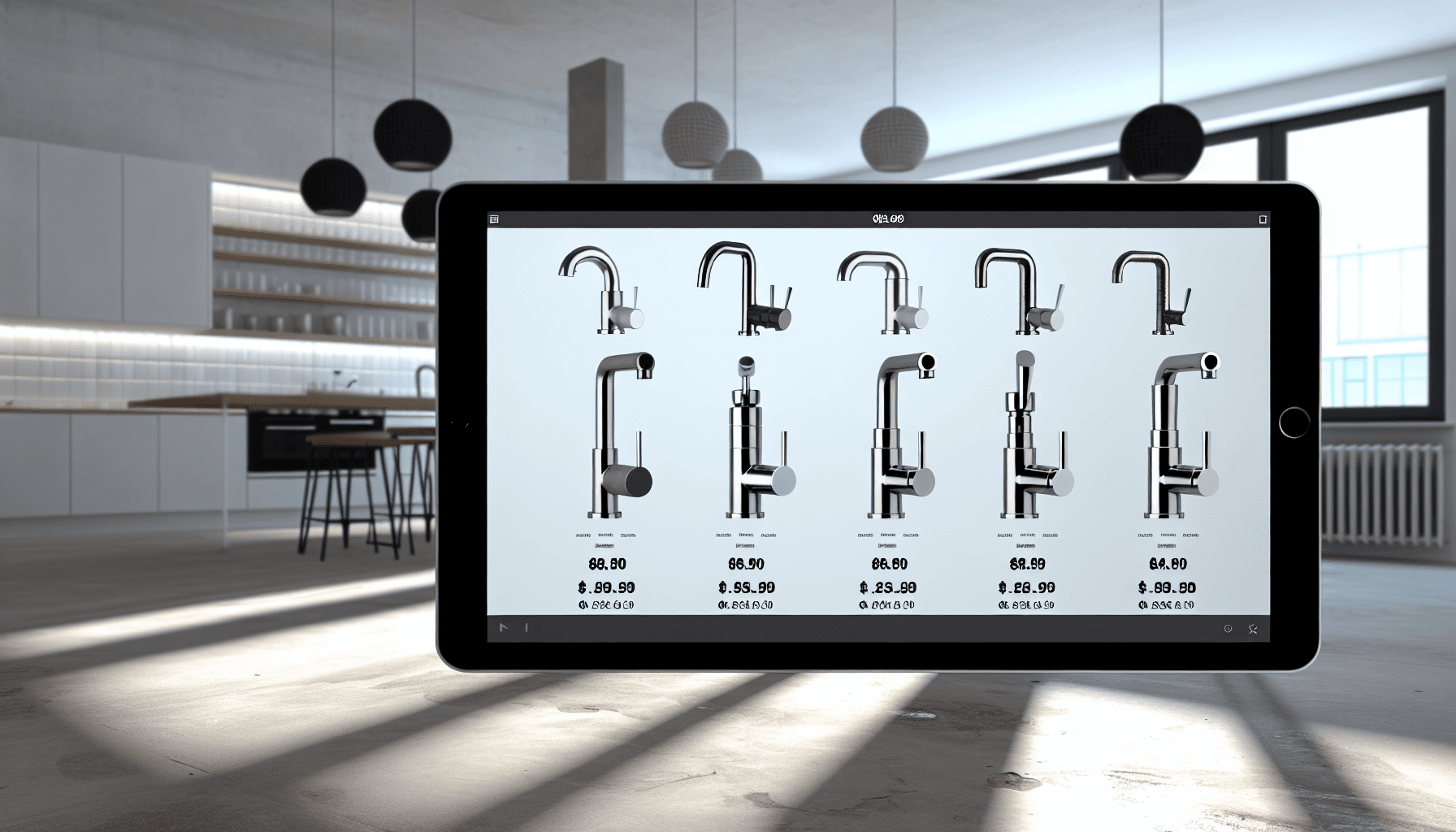 Sammenligningstabel med forskellige batterityper og priser på tablet-skærm