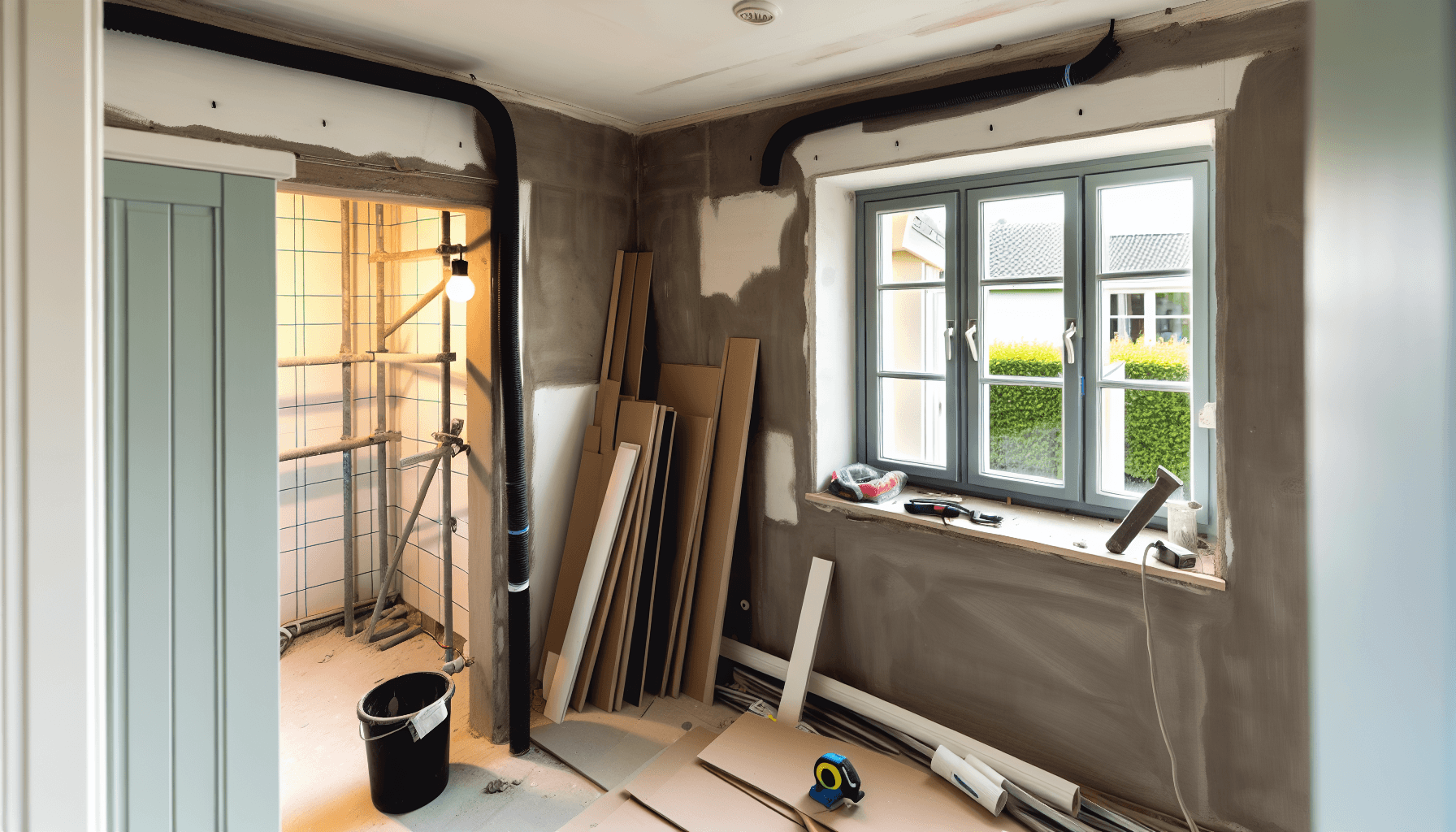 Dansk renoveringsprojekt i gang med organiseret byggeplads