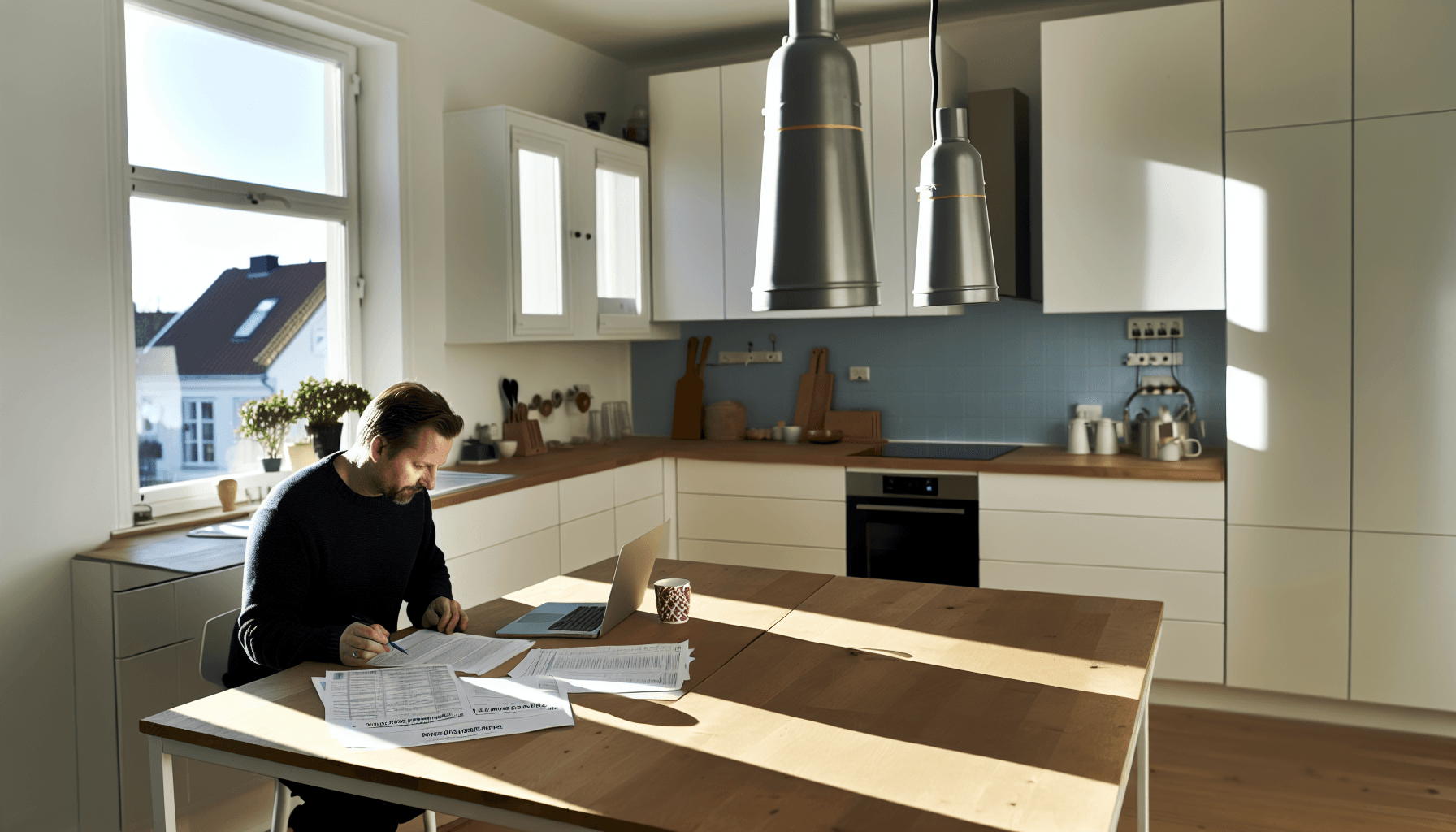 Kunde sammenligner eltjek tilbud på computer