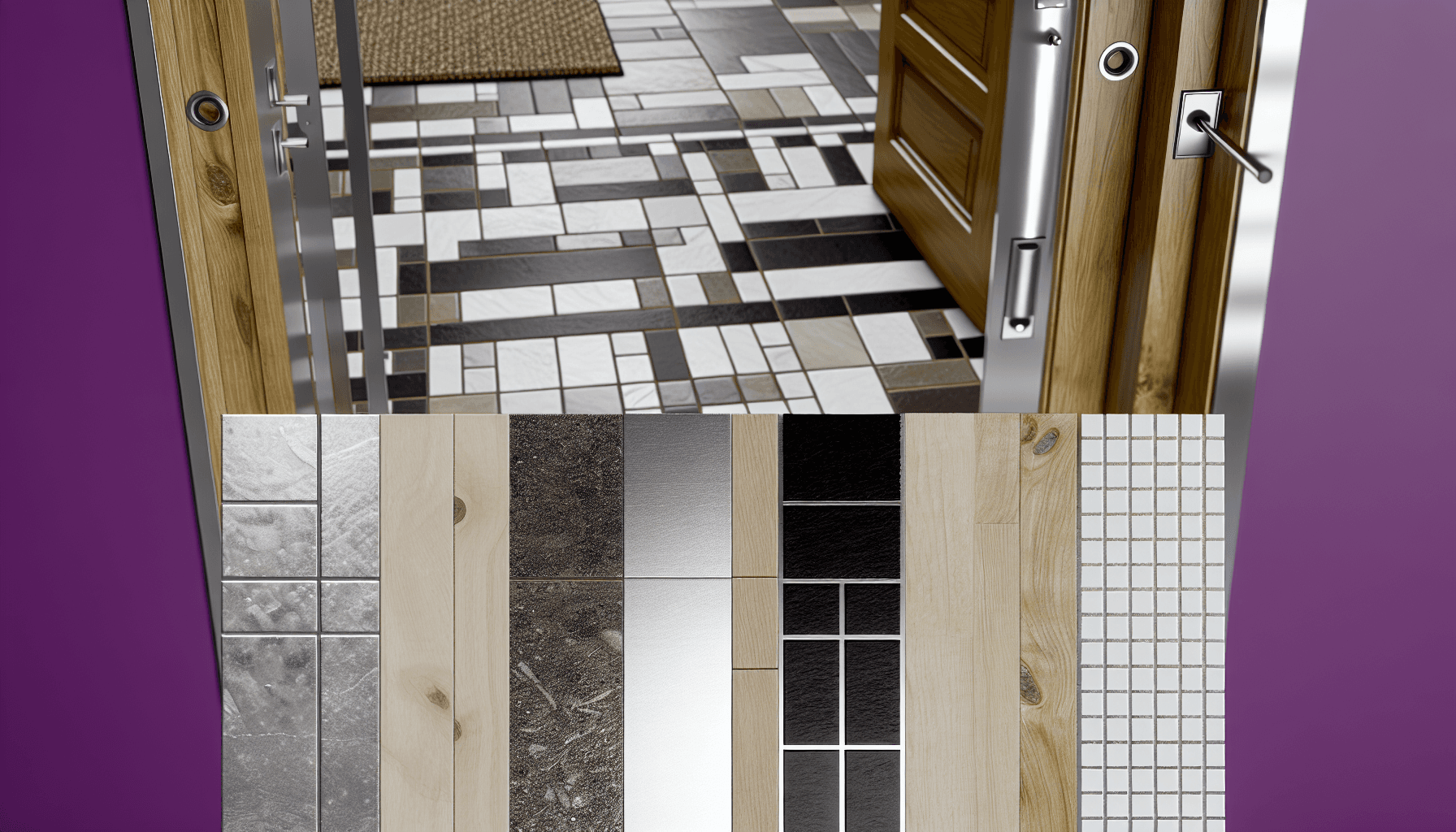 Entré med flot belysning og atmosfære