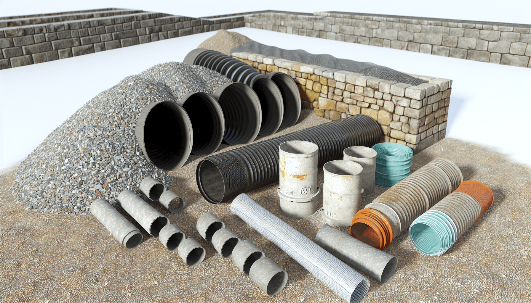 Forskellige faskine materialer