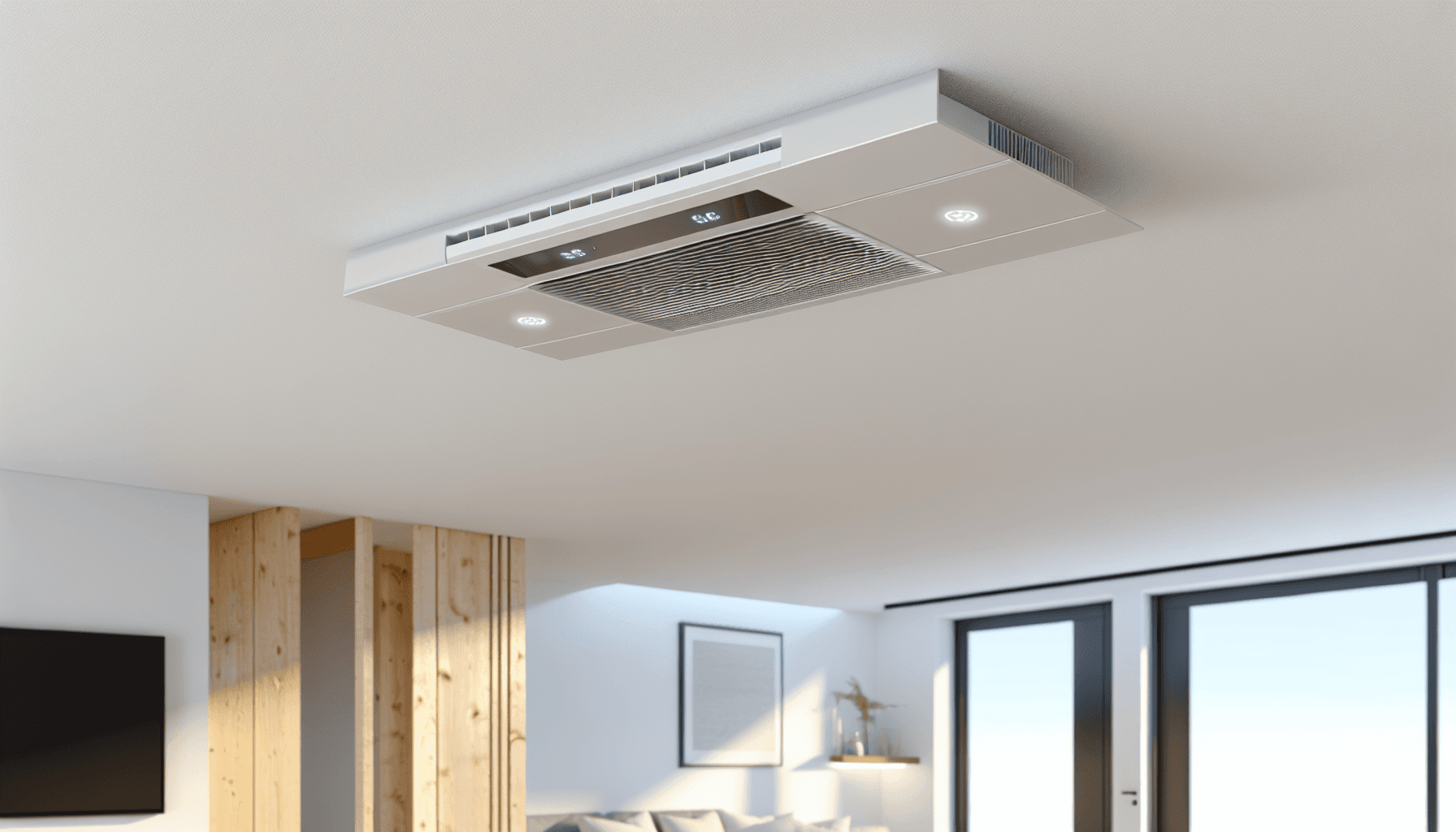 Skimmelvækst i hjørne af stue