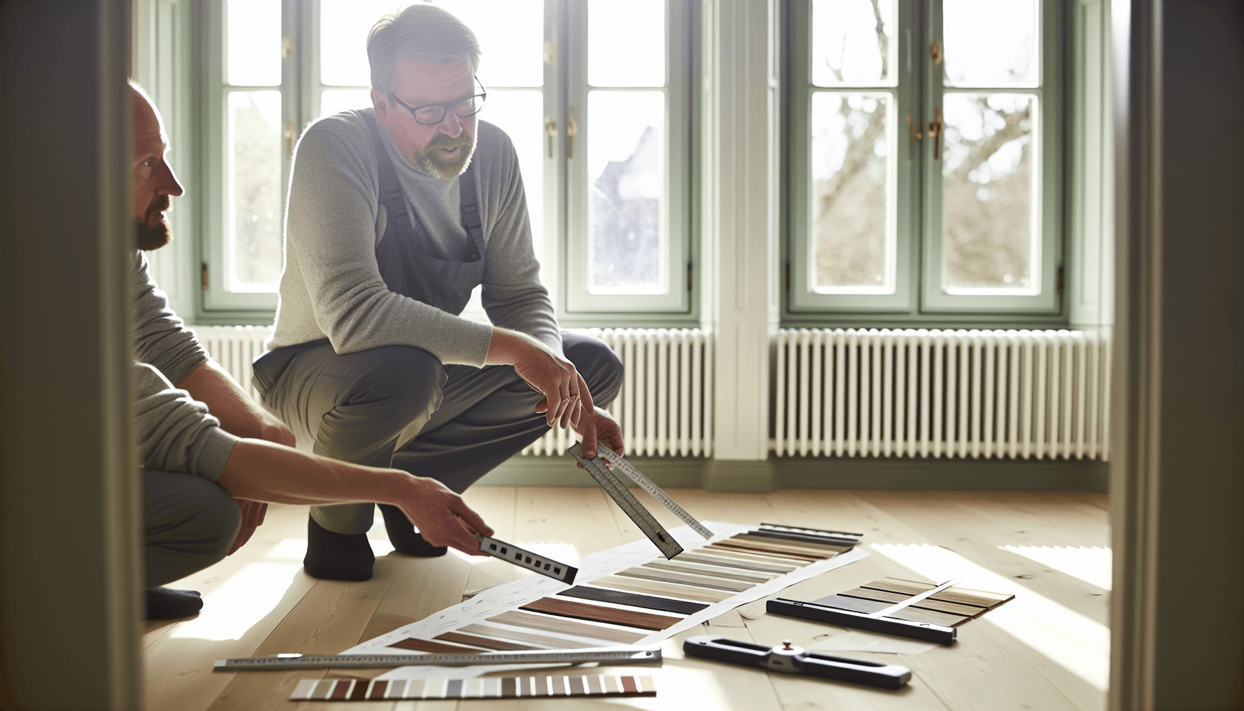 Konsultation mellem boligejer og håndværker