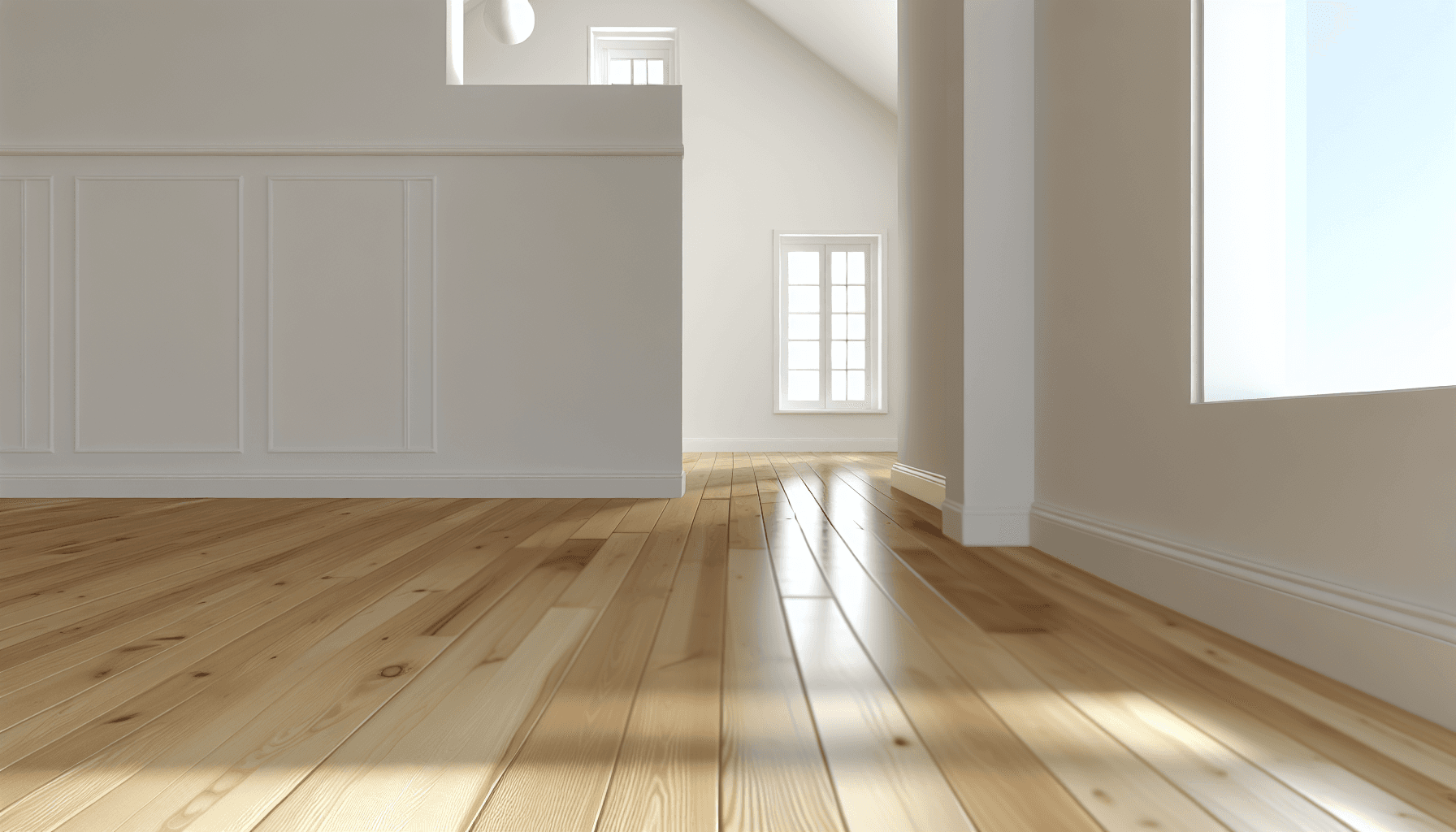 Færdigt gulv efter professionel afslibning