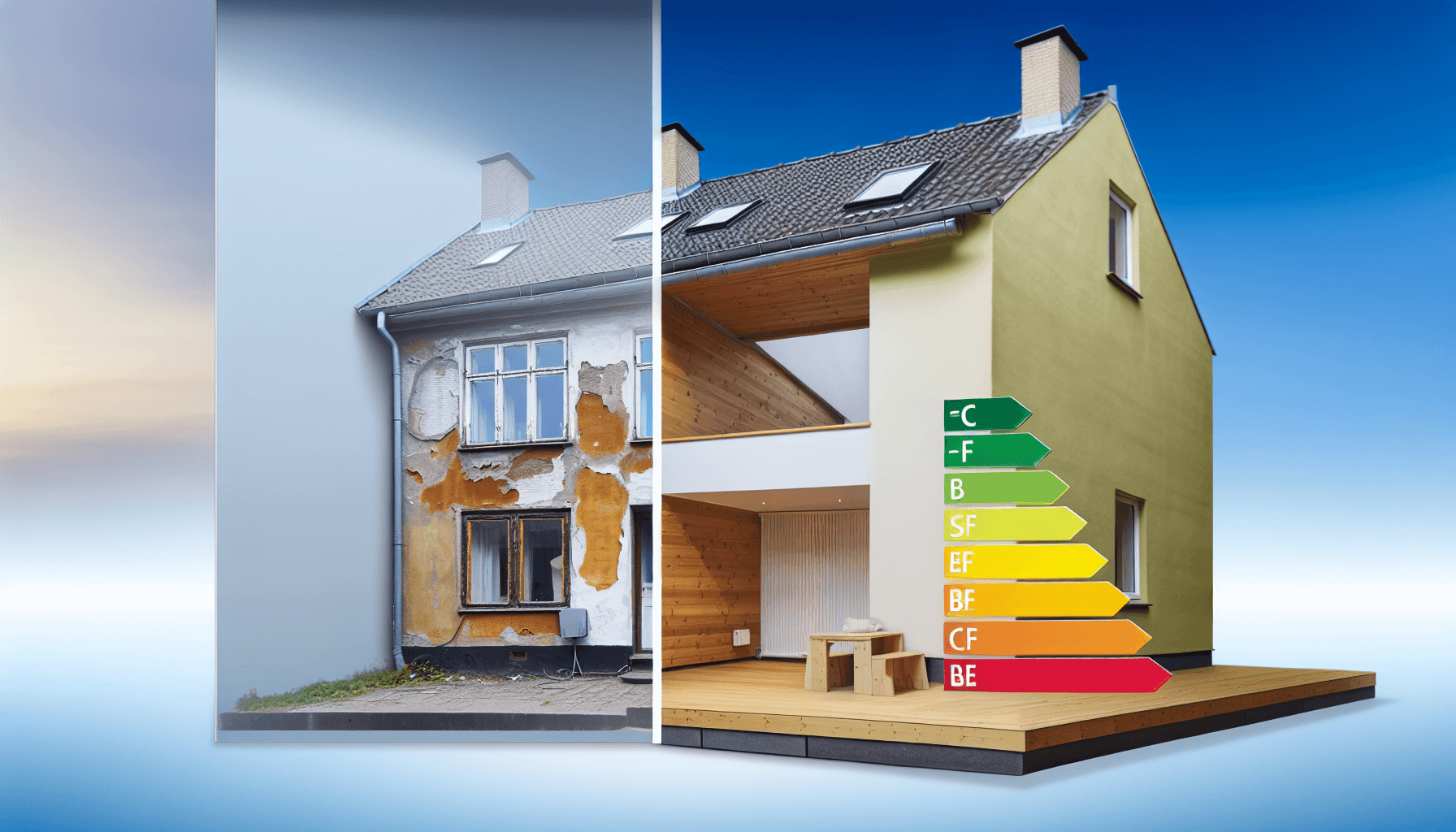 Energimærke forbedring A til B