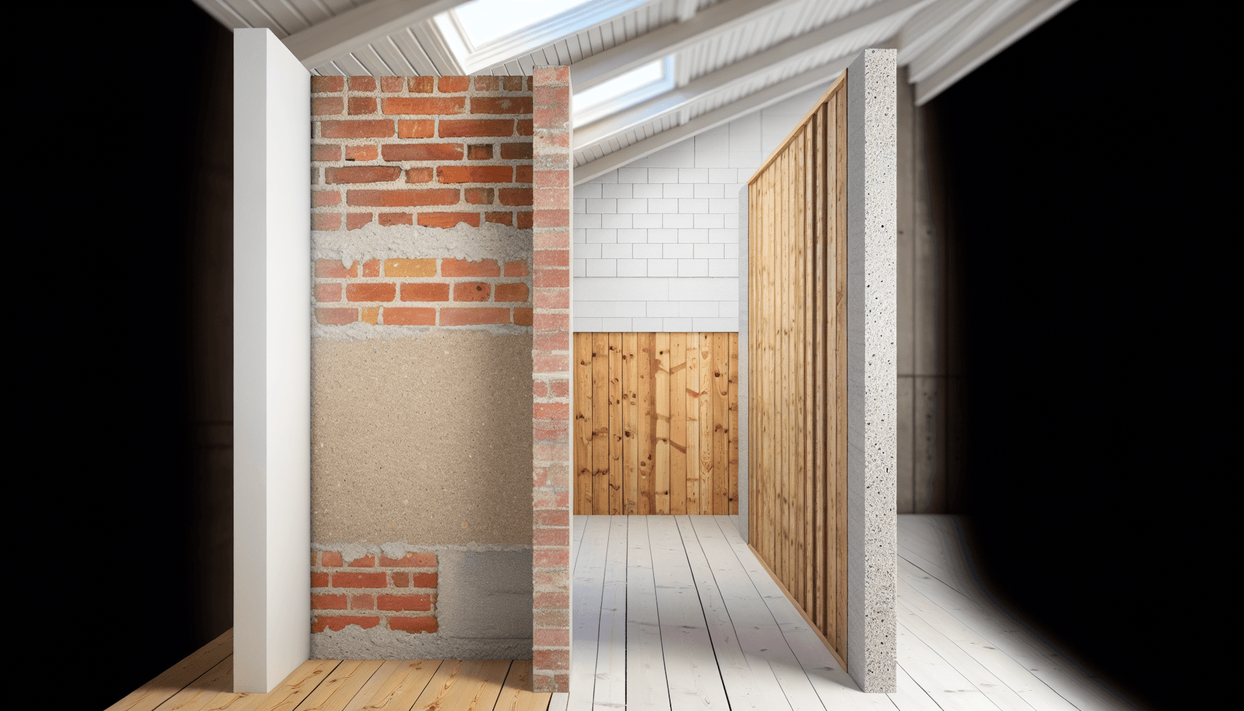 Forskellige væg materialer til garage ombygning