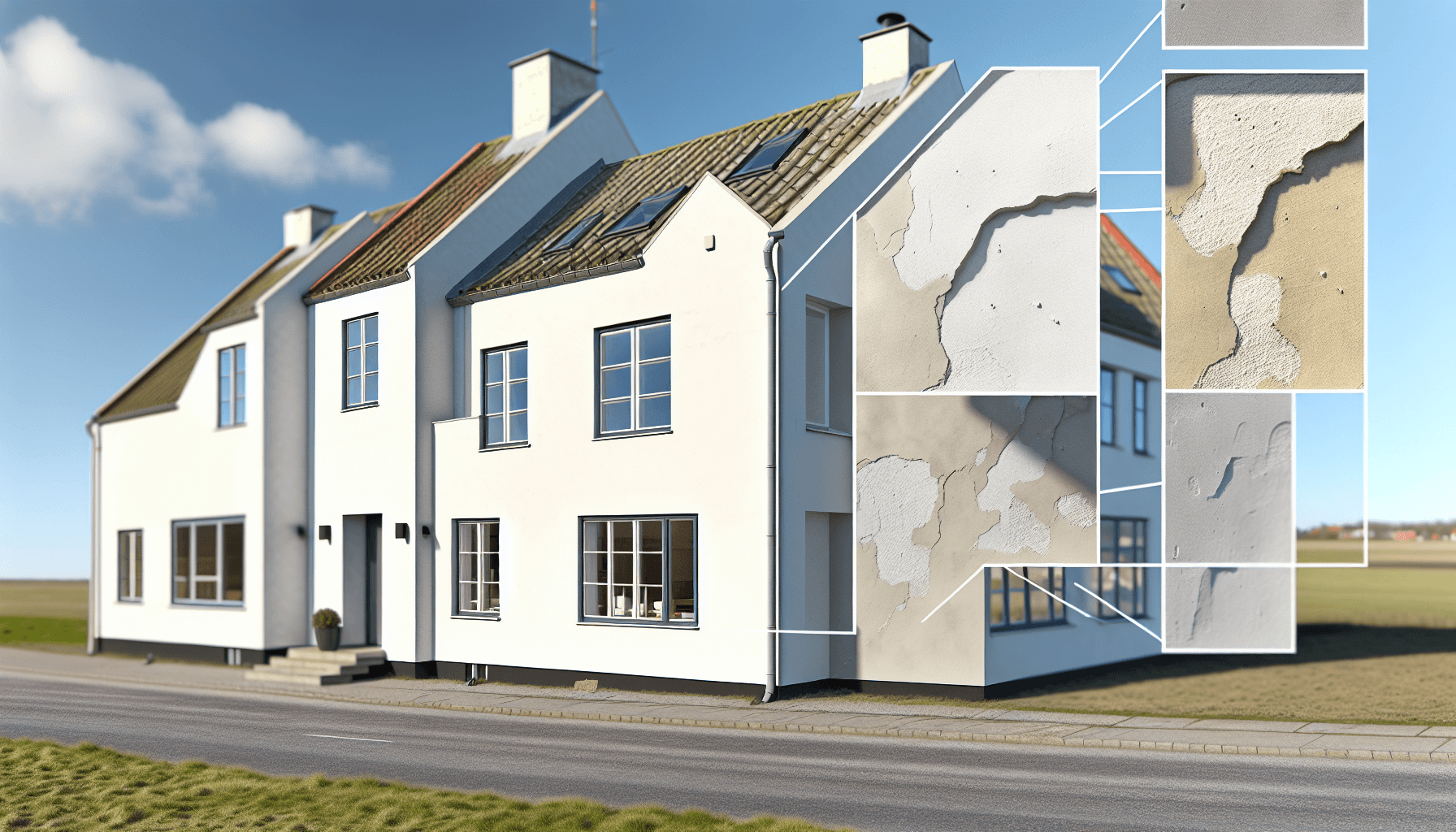 Sammenligning af forskellige pudstyper på facade