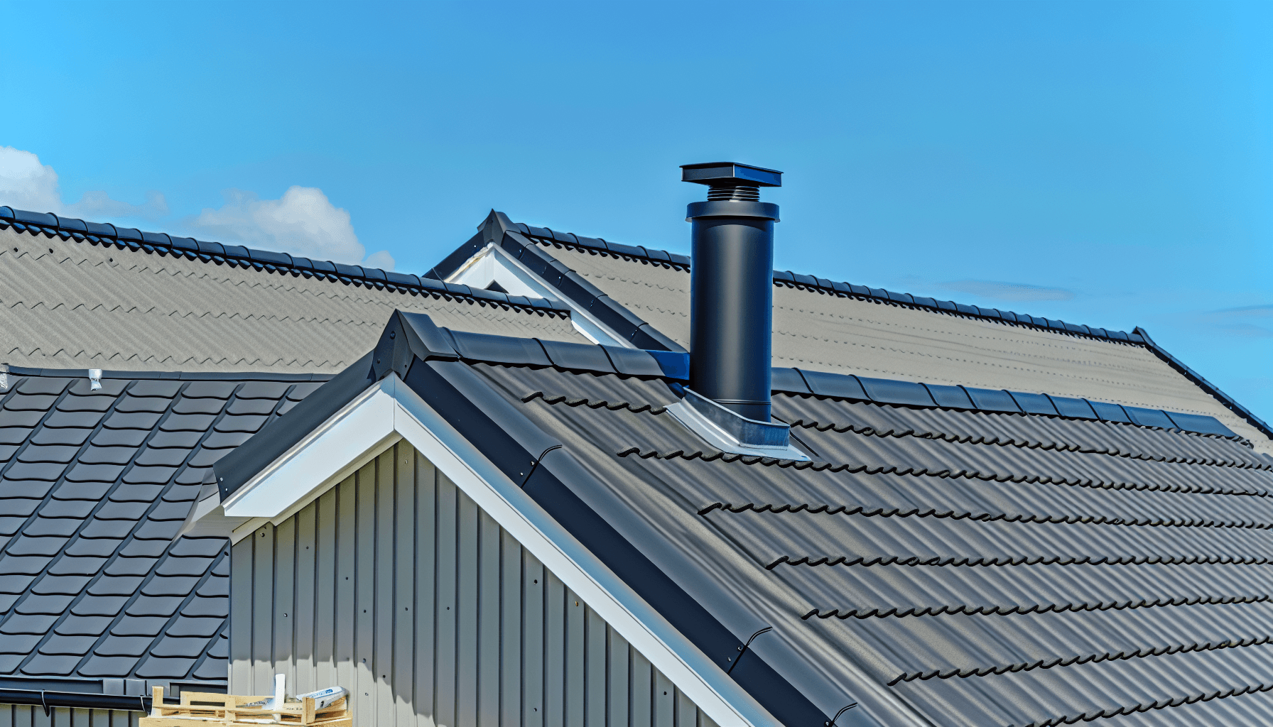 Korrekt skorstensafgang på dansk hustag