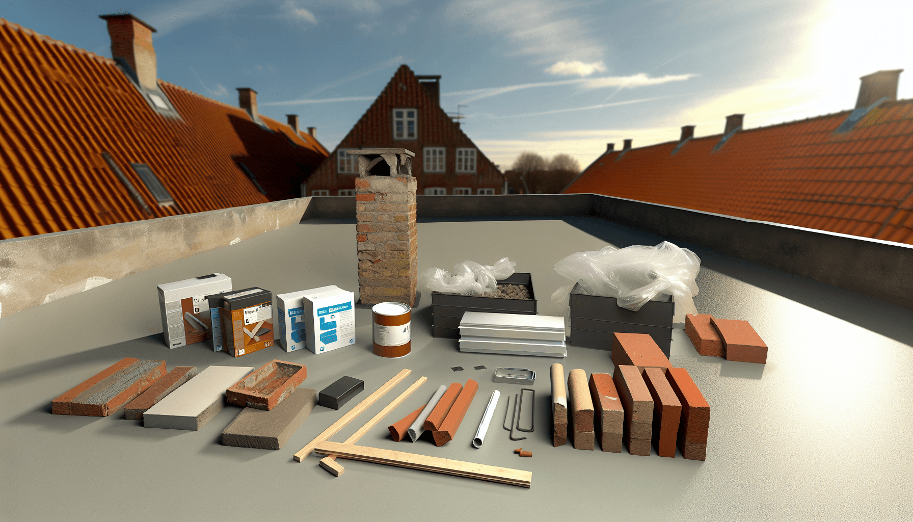 Forskellige skorstensreparationsmaterialer