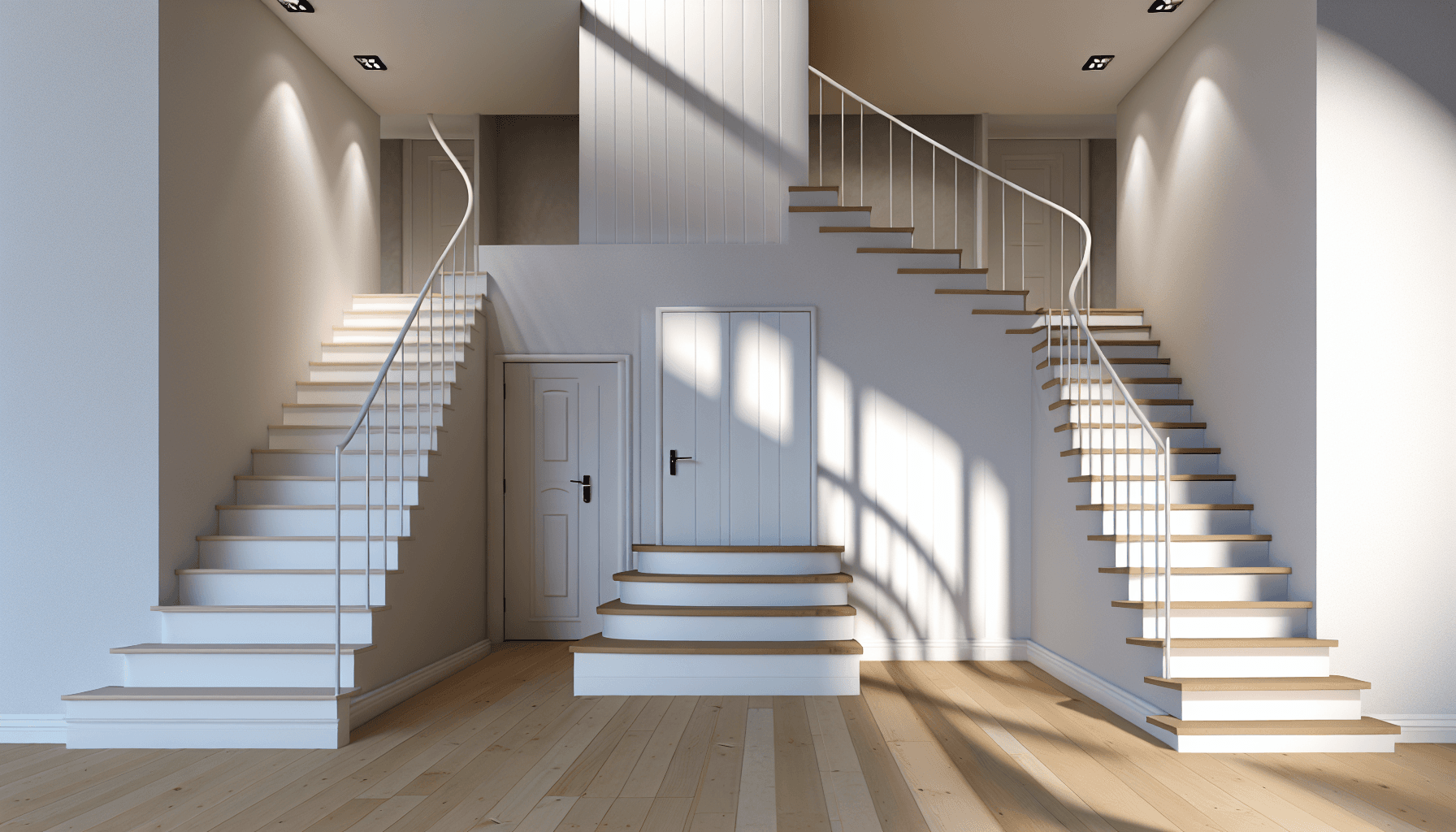 Forskellige trappetyper i dansk bolig