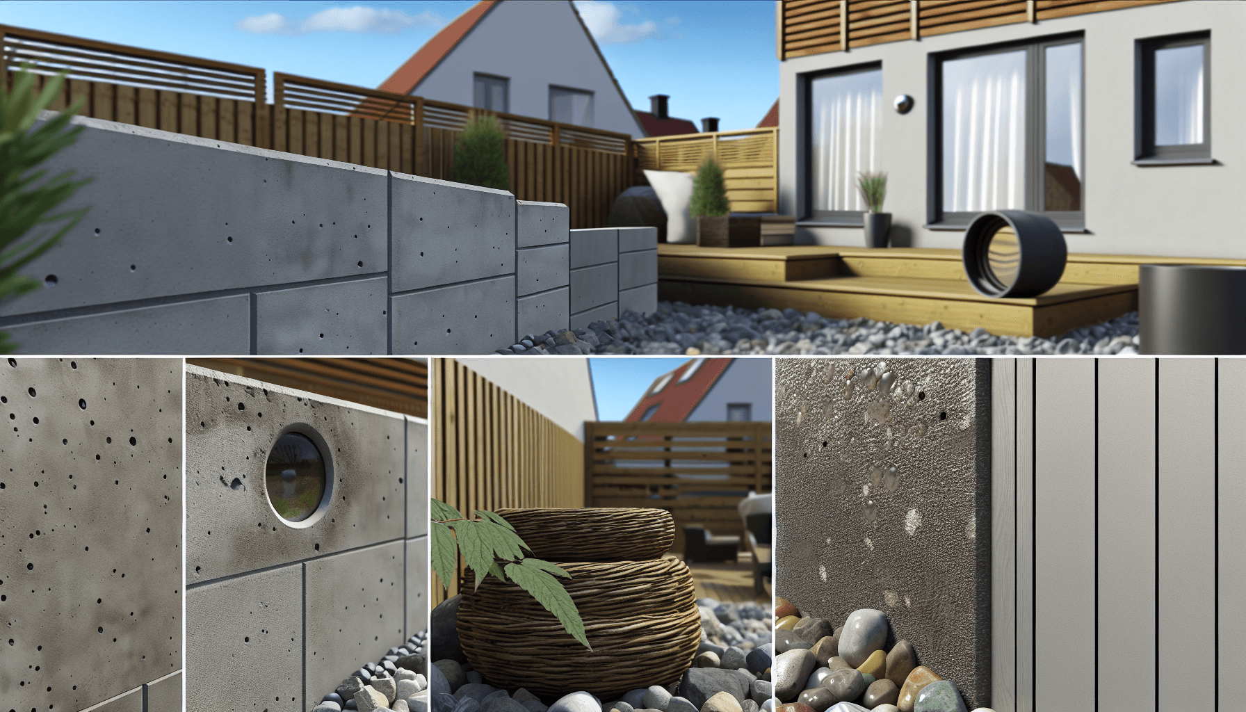 Sammenligning af forskellige støttemur materialer