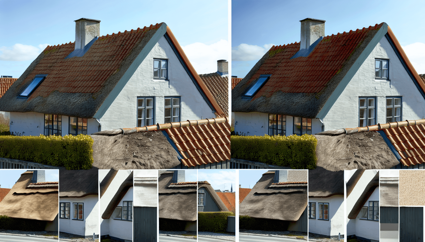 Sammenligning af forskellige tagtyper på danske huse