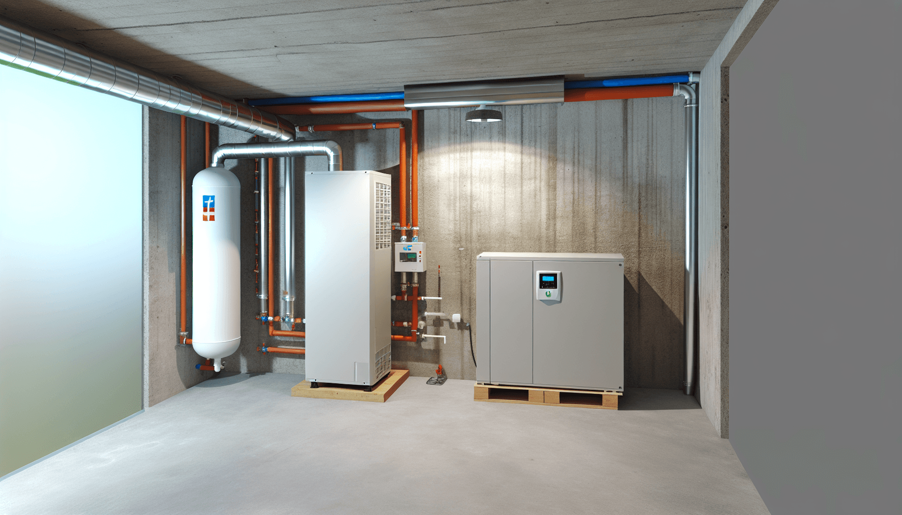 Luft-til-vand varmepumpe installation