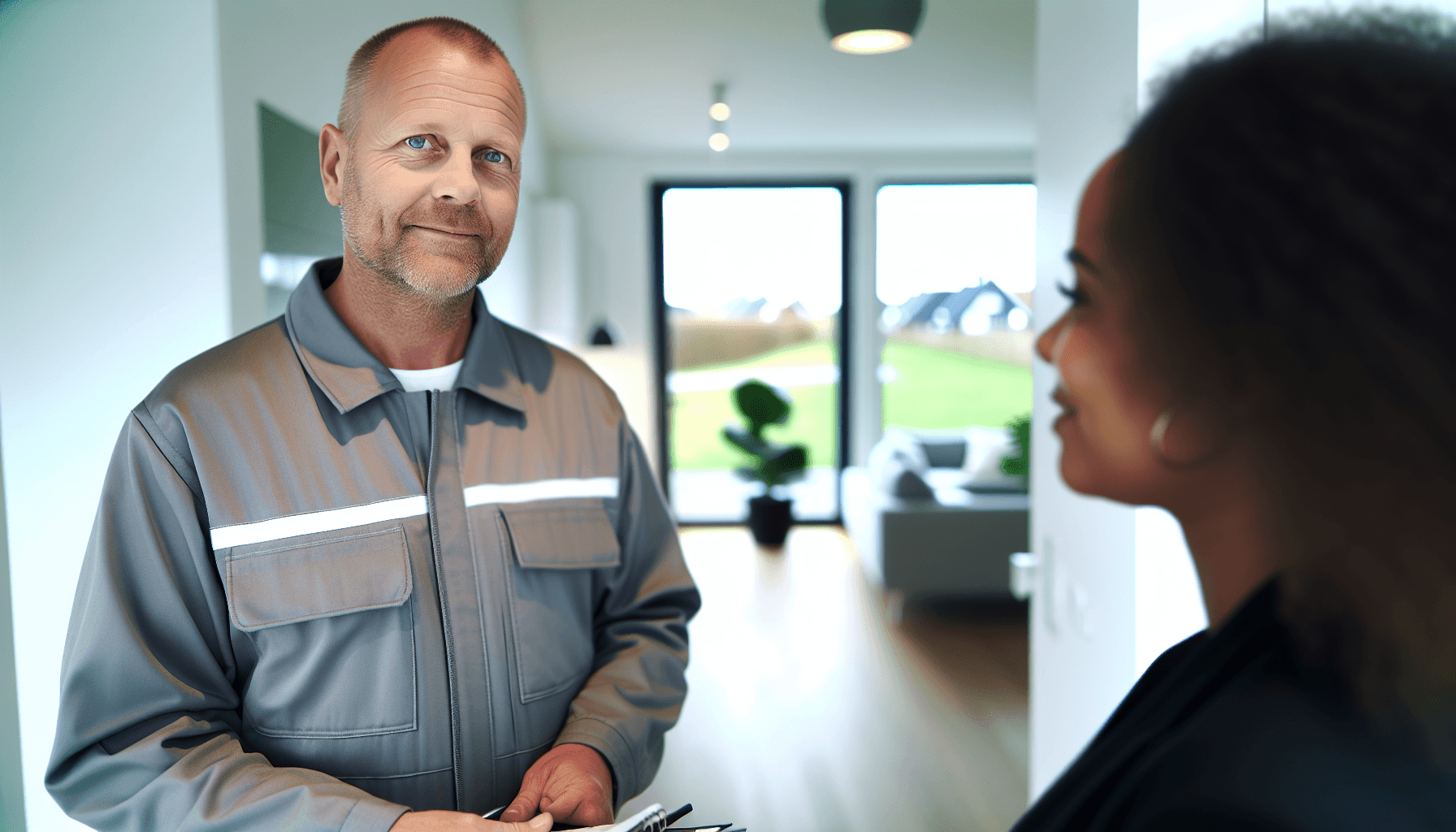 Dansk VVS-håndværker giver tilbud til boligejer