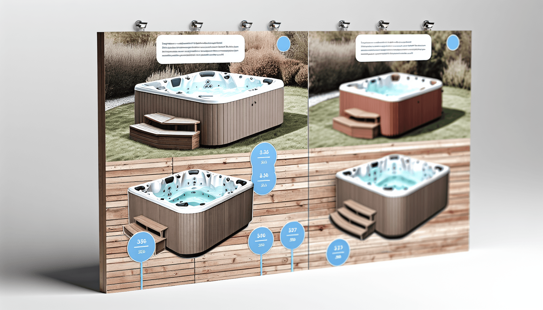 Prissammenligning af forskellige vildmarksbad modeller