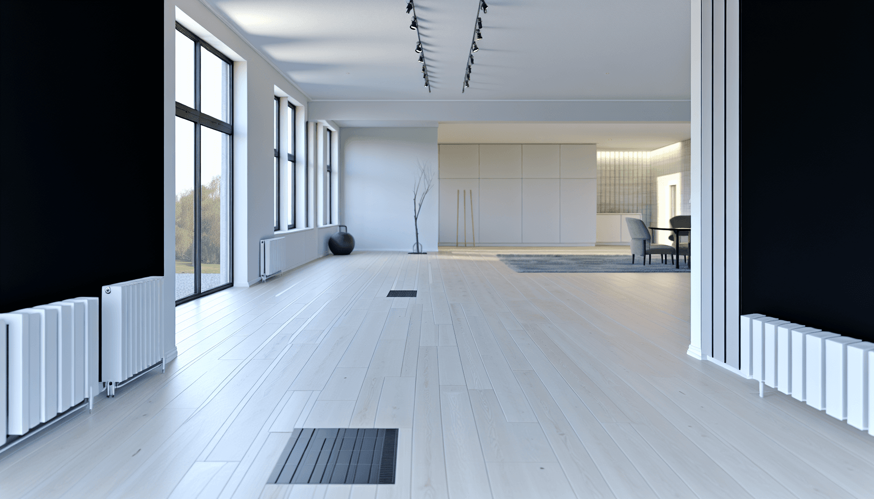 Vinyl gulv installation over gulvvarmesystem